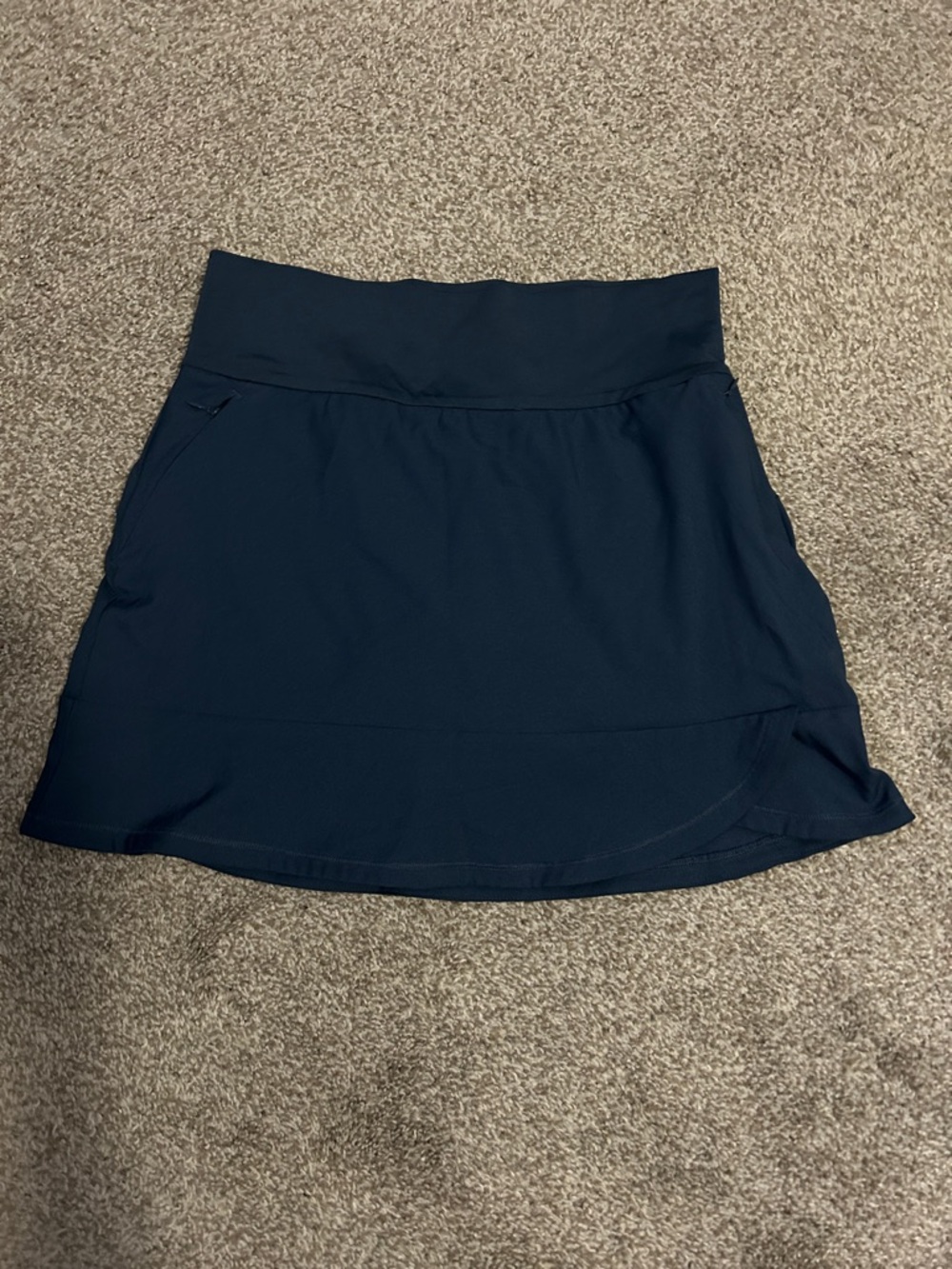 adidas Navy Performance Skort with Wide Waistband